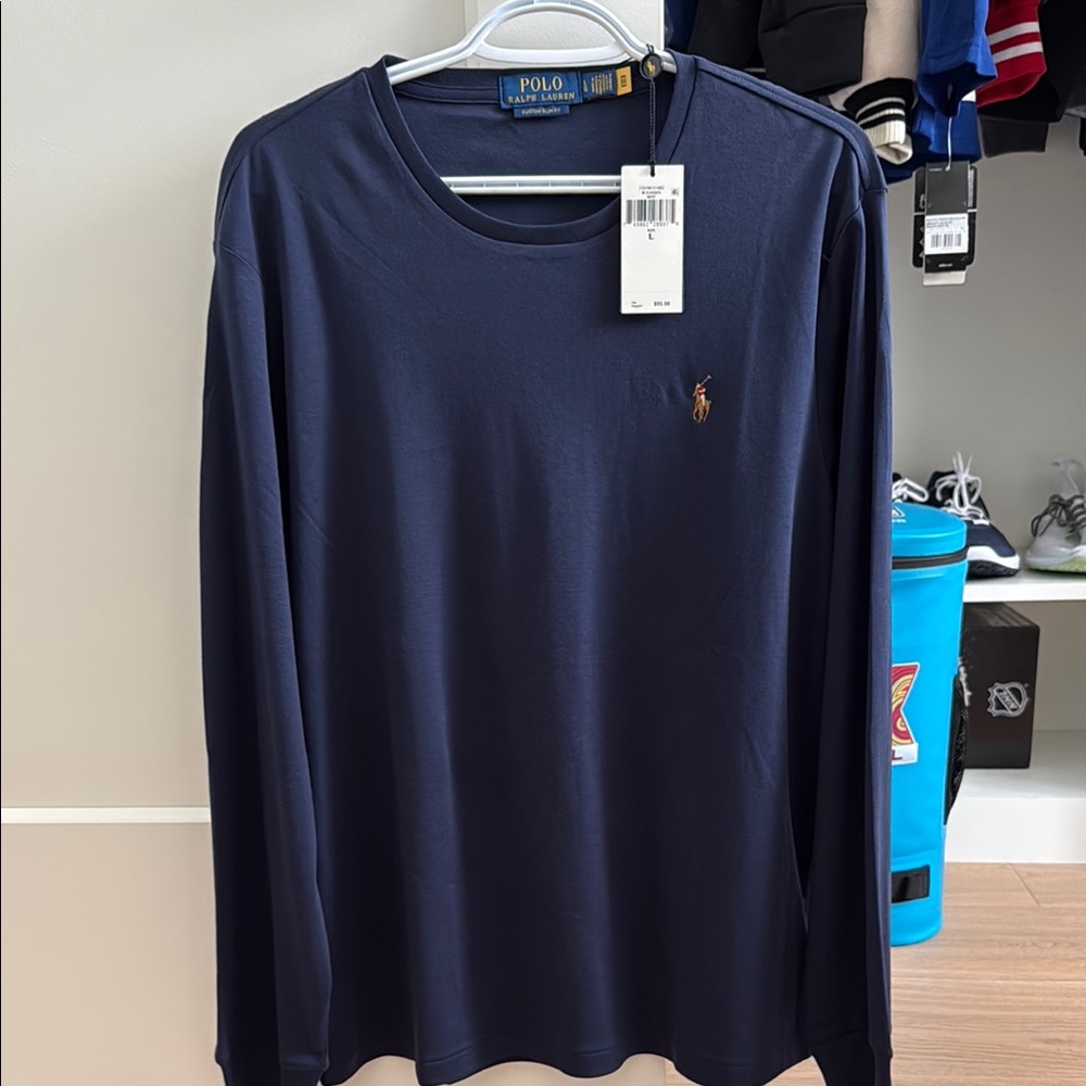 Polo Ralph Lauren Navy Long Sleeve Shirt